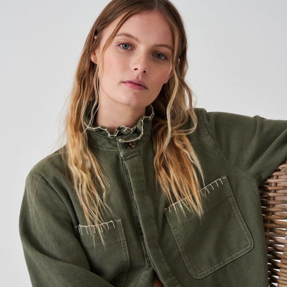 NWT Seventy + Mochi PABLO JACKET IN KHAKI - Picture 2 of 8